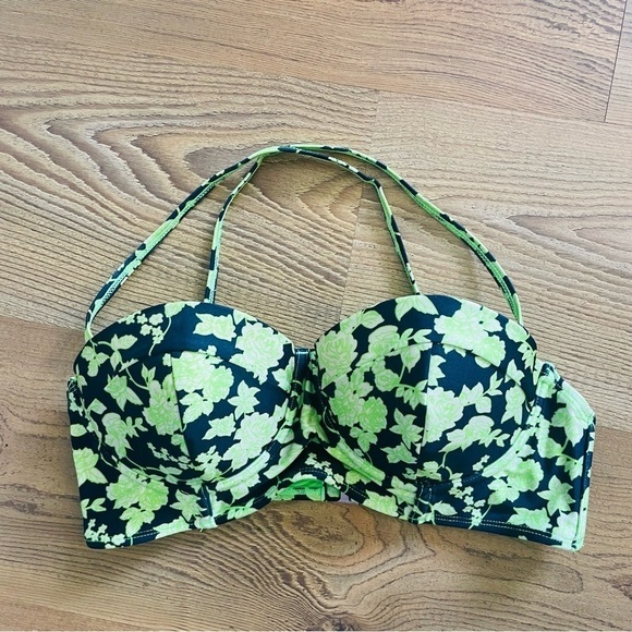 2 Chillies swimwear Australlia bikini size 8 neon green floral summer beach sexy - Picture 3 of 8
